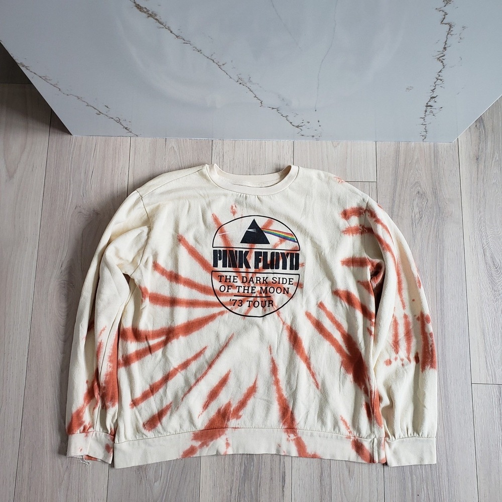 Pink Floyd Tie Dye Sweatshirt Unisex 2XL Official Licensed
